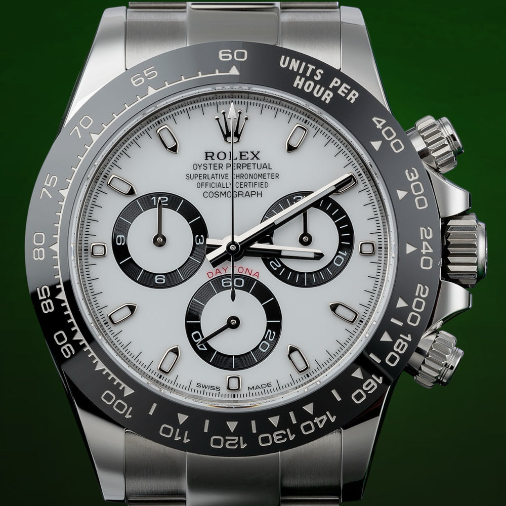 Rolex Cosmograph Daytona 40mm Reference 116500LN White "Panda" Dial