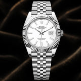 Rolex Datejust 41mm Reference 126334 White Jubilee Stick Dial