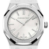 Audemars Piguet Royal Oak 41mm Reference 15510ST.OO.1320ST.08 White "Grande Tapisserie" Dial