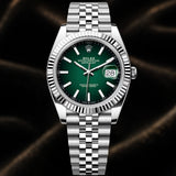 Rolex Datejust 41mm Reference 126334 Green Ombré Dial Jubilee