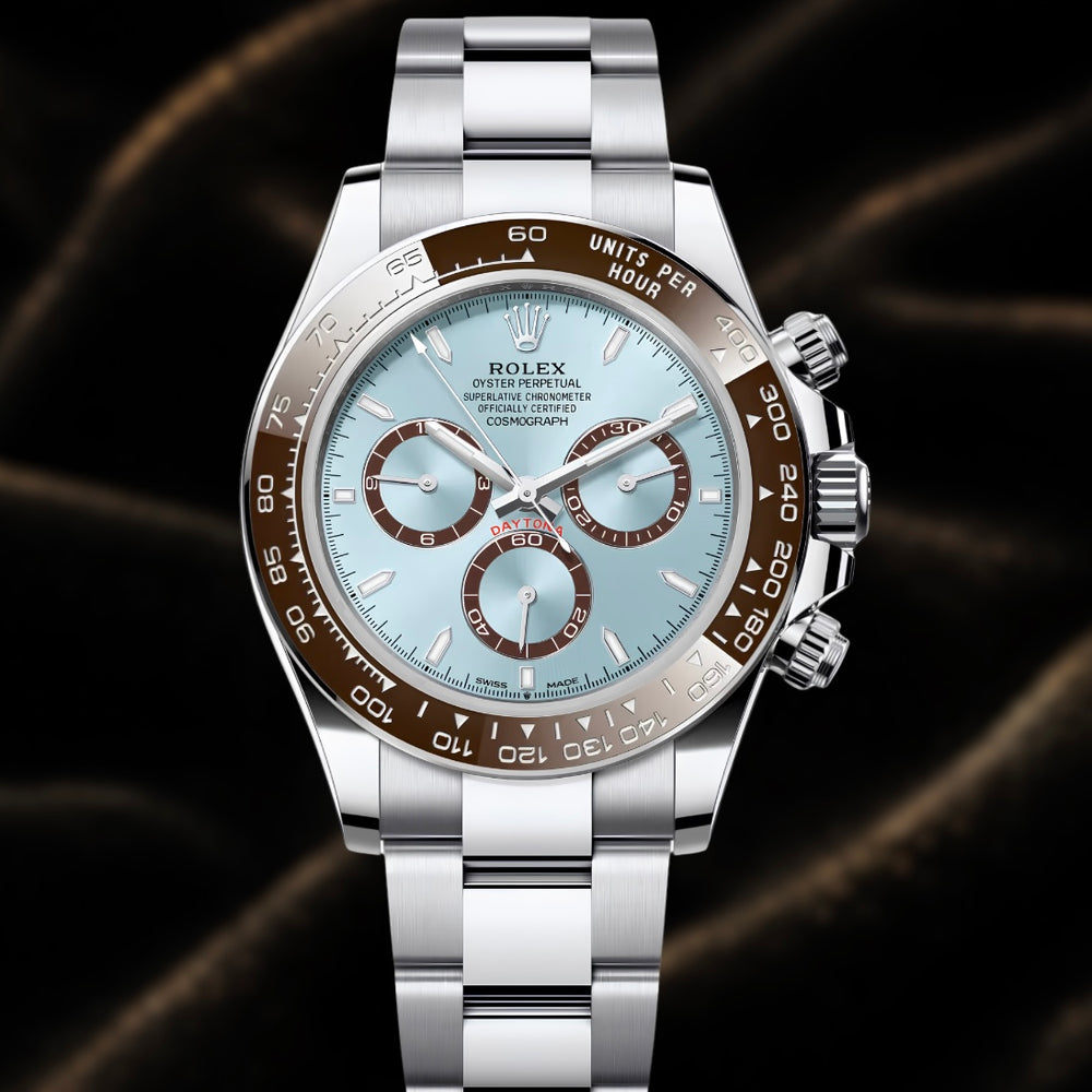 Rolex Cosmograph Daytona 40mm Reference 126506LN "Platona" Ice Blue Dial