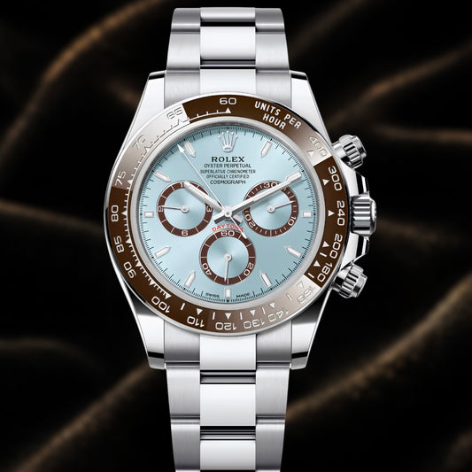 Rolex Cosmograph Daytona 40mm Reference 126506LN "Platona" Ice Blue Dial