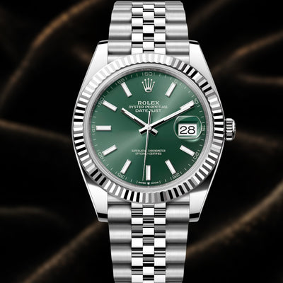 Rolex Datejust 41mm Reference 126334 Mint Green Jubilee Dial