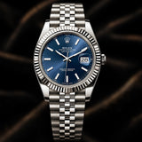 Rolex Datejust 41mm Reference 126334 Blue Stick Dial
