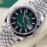 Rolex Datejust 41mm Reference 126334 Green Ombré Dial Jubilee