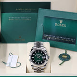 Rolex Datejust 41mm Reference 126334 Green Ombré Dial Jubilee
