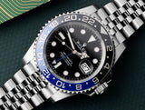 Rolex GMT-Master II 40mm Reference 126710BLNR "Batgirl" Black & Blue Bezel
