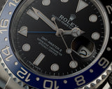 Rolex GMT-Master II 40mm Reference 126710BLNR "Batgirl" Black & Blue Bezel
