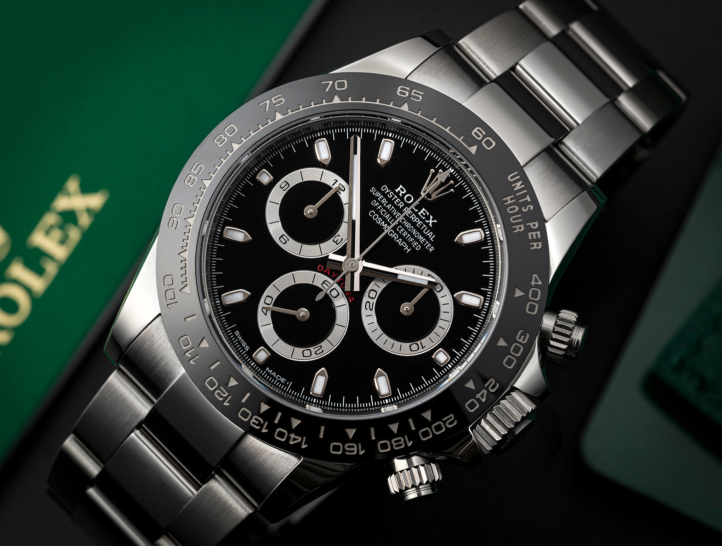 Rolex Cosmograph Daytona "Reverse PANDA" Dial Ref: 116500LN
