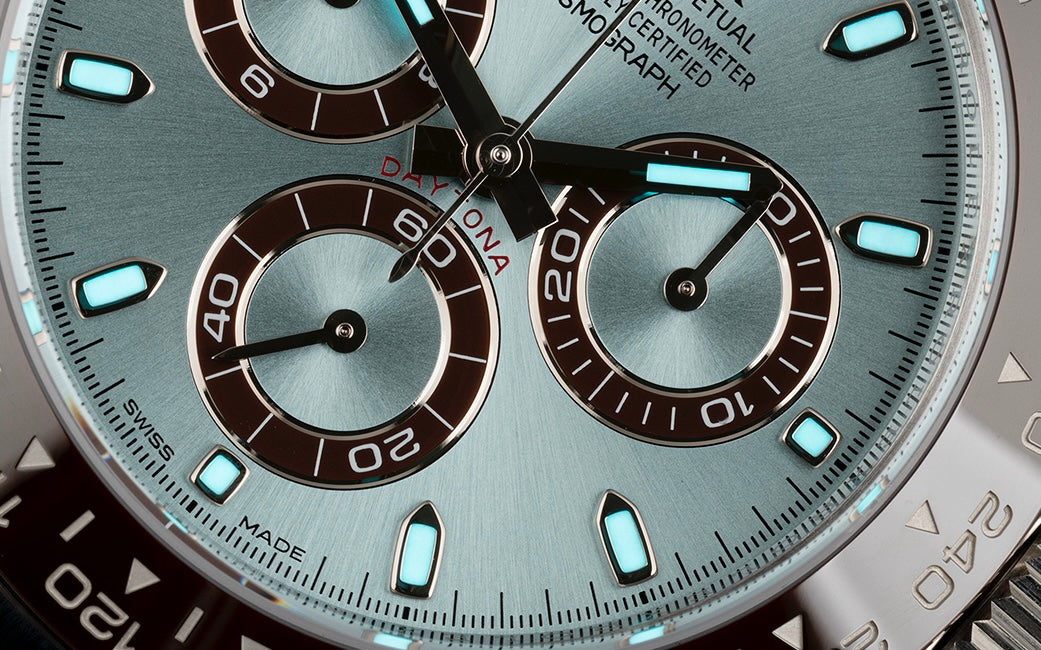 Rolex Cosmograph Daytona "PLATONA" Ice Blue Dial Ref: 126506LN