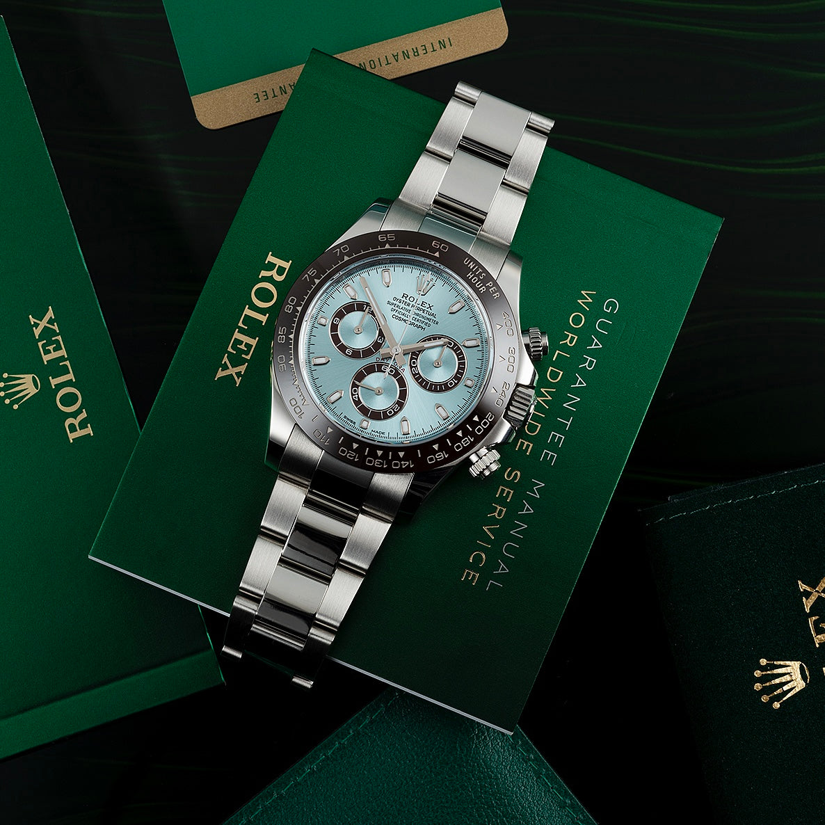 Rolex Cosmograph Daytona "PLATONA" Ice Blue Dial Ref: 126506LN