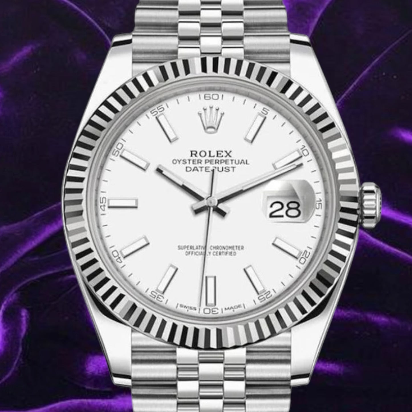 Rolex Datejust 41 Ref: 126334 White Jubilee
