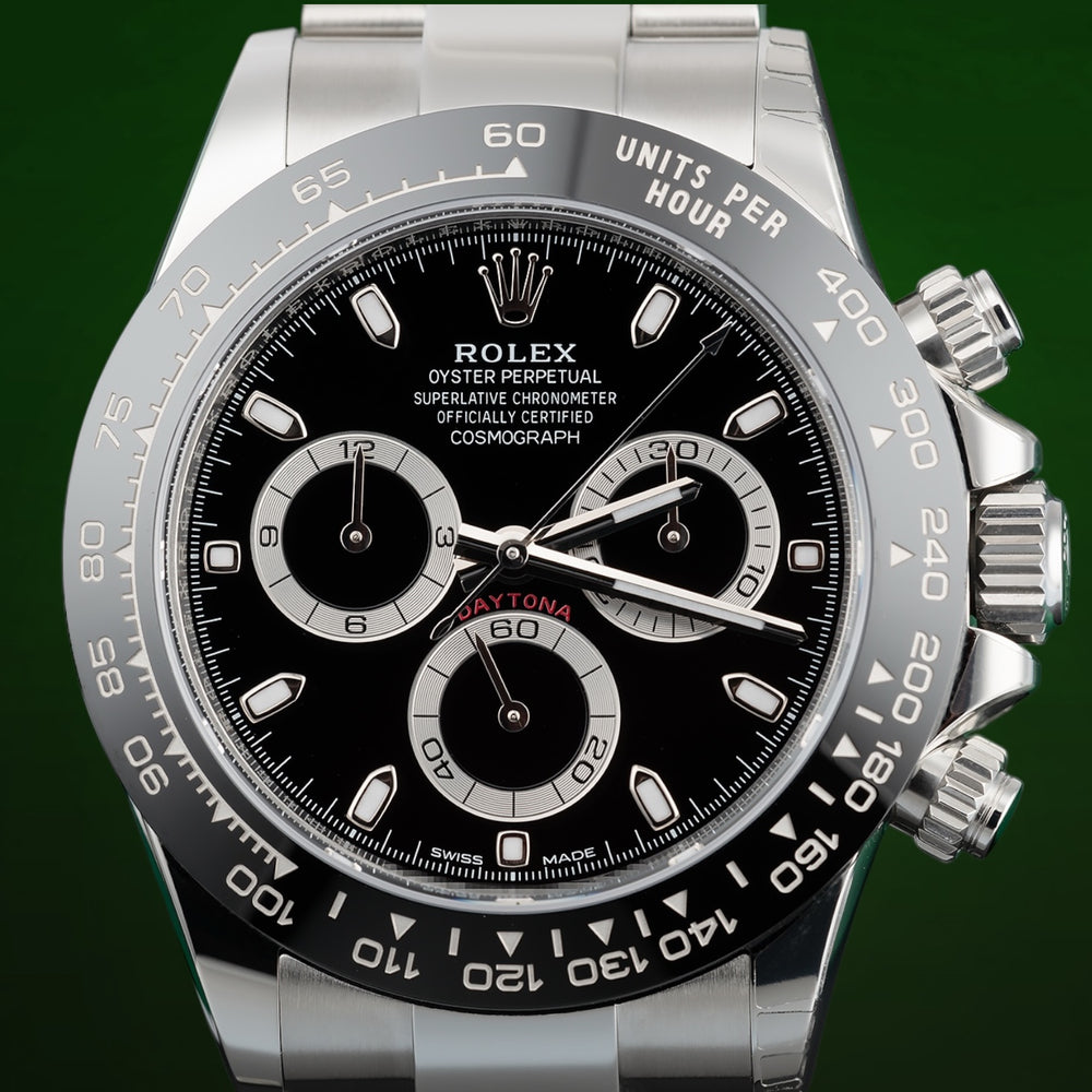 Rolex Cosmograph Daytona 40mm Reference 116500LN Black "Reverse Panda" Dial