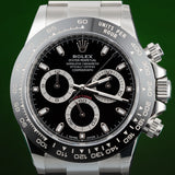 Rolex Cosmograph Daytona 40mm Reference 116500LN Black "Reverse Panda" Dial