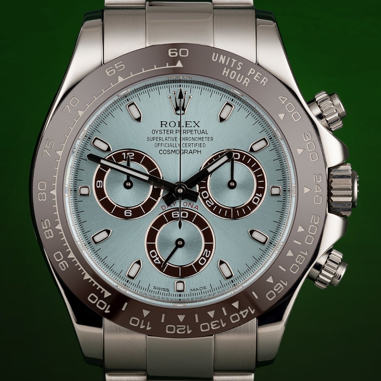 Rolex Cosmograph Daytona "PLATONA" Ice Blue Dial Ref: 126506LN