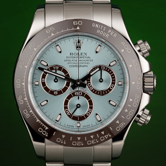 Rolex Cosmograph Daytona "PLATONA" Ice Blue Dial Ref: 126506LN